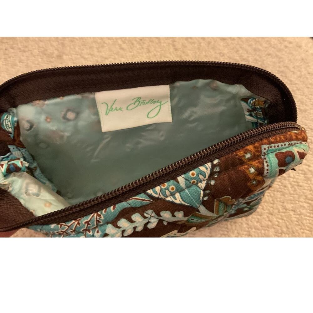 Vera Bradley Java Blue Quilted Mini Cosmetic Bag … - image 3